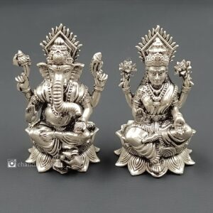 silver god idols (11) silver ganesh lakshmi idol